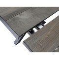 Siena Garden Sincro – stół rozkładany 200/260 × 100 cm, aluminium / ceramika, antracyt / szary