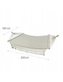 Hamak bujak ogrodowy Bluebay Sun – 200×150 cm, beżowy polycotton, styl boho