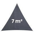 Żagiel przeciwsłoneczny trójkątny 7m2 Plonos PL-886 szary
