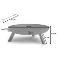 Palenisko ogrodowe 80 cm Berdsen BD-882 – duża stalowa misa ogniskowa do ogrodu
