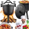 Kociołek żeliwny emaliowany garnek 11l na ognisko grill BD-481 348110
