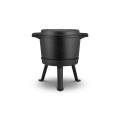 Kociołek żeliwny demontowany 8 l Berdsen BD-480 – garnek na ognisko z patelnią grill