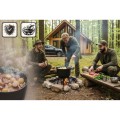 Kociołek żeliwny demontowany 8 l Berdsen BD-480 – garnek na ognisko z patelnią grill