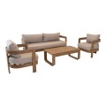 Loungeset Mylo beige – nowoczesny zestaw wypoczynkowy ogrodowy w naturalnym styl