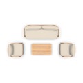 Loungeset Mylo beige – nowoczesny zestaw wypoczynkowy ogrodowy w naturalnym styl