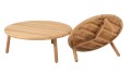 4Seasons Ceylon Stolik Kawowy Teak Natural Ø75cm – drewniany stolik ogrodowy z drewna tekowego