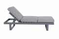 CLEMENTO Fargo Diningbank Aluminium Olefin – nowoczesna sofa ogrodowa, leżanka, leżak 210 cm