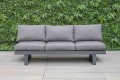 CLEMENTO Fargo Diningbank Aluminium Olefin – nowoczesna sofa ogrodowa, leżanka, leżak 210 cm