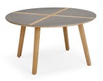 Best Freizeitmöbel Barletta – okrągły stół ogrodowy 140 cm z blatem HPL