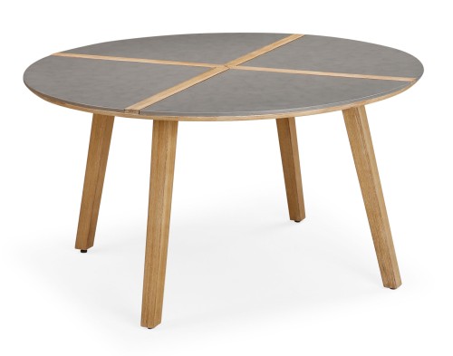 Best Freizeitmöbel Barletta – okrągły stół ogrodowy 140 cm z blatem HPL