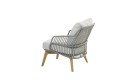 4Seasons Outdoor Sempre Living Sessel Teak Silver Grey – fotel lounge ogrodowy z poduszkami