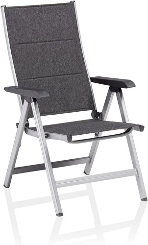 KETTLER Basic Plus Padded Multipositionssessel fotel ogrodowy regulowany aluminium i tekstylina