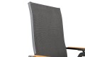 KETTLER Basic Plus Padded Multipositionssessel fotel ogrodowy regulowany aluminium i tekstylina