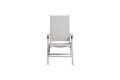 Kettler Basic Plus Relaxsessel Aluminium/Outdoorgewebe – regulowany fotel ogrodowy aluminiowy szary