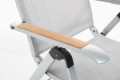 Kettler Basic Plus Relaxsessel Aluminium/Outdoorgewebe – regulowany fotel ogrodowy aluminiowy szary
