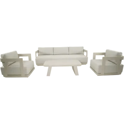 Lesli Living Makai Lounge Set  Zestaw Wypoczynkowy Ogrodowy Aluminium Olefin Antracyt