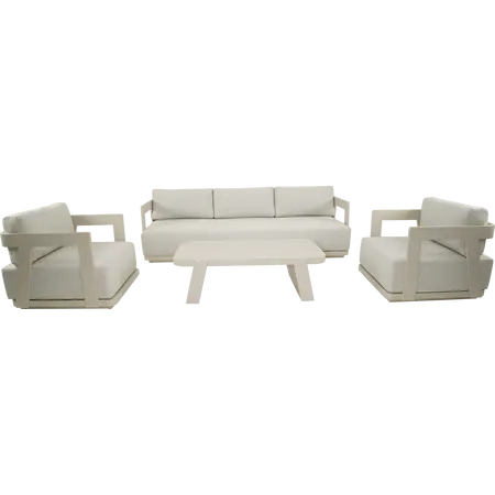 Lesli Living Makai Lounge Set  Zestaw Wypoczynkowy Ogrodowy Aluminium Olefin Antracyt