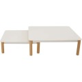 Lesli Living Mezio Lounge Corner Set 43149 Narożny Zestaw Wypoczynkowy Aluminium Olefin Beige Wood Look