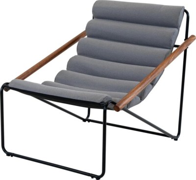 Lesli Living Miami Relax Chair  Fotel Relaksacyjny Ogrodowy z Poduszką Olefin Szaro-Antracytowy