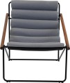 Lesli Living Miami Relax Chair  Fotel Relaksacyjny Ogrodowy z Poduszką Olefin Szaro-Antracytowy