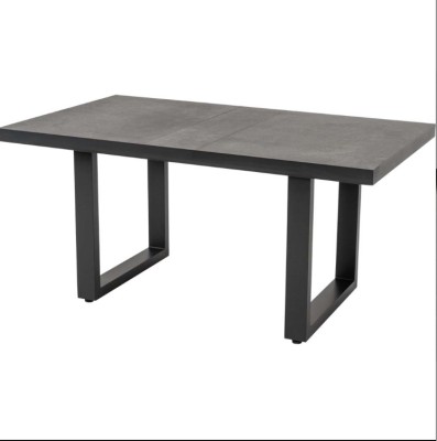 Stół ogrodowy wysoki Lesli Living Murcia Negro 140x85 cm – aluminium i blat ceramiczny