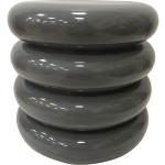 Stolik pomocniczy Lesli Living Talum Ø40 × 40,5 cm – szary, MGO