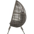 Fotel ogrodowy Lesli Living Chill Gris – fotel relaksacyjny z technorattanu