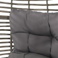 Fotel ogrodowy Lesli Living Chill Gris – fotel relaksacyjny z technorattanu