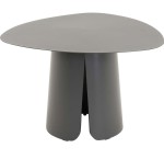 Stolik pomocniczy Lesli Living Luma 60×60×39cm – aluminiowy, antracyt