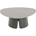 Stolik pomocniczy Lesli Living Alva 97×97×37 cm – aluminiowy, antracyt