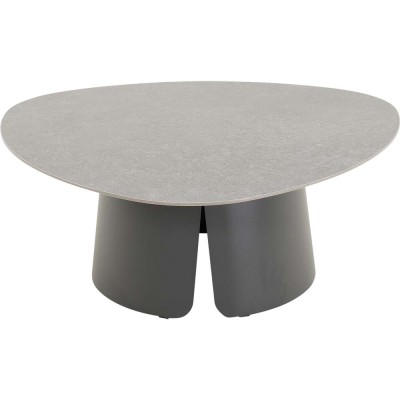 Stolik pomocniczy Lesli Living Alva 97×97×37 cm – aluminiowy, antracyt