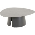Stolik pomocniczy Lesli Living Alva 97×97×37 cm – aluminiowy, antracyt