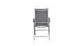 Kettler Cirrus Silver-Line Multipositionssessel – regulowane krzesło ogrodowe aluminiowe z tkaniną Outdoorgewebe, srebrne/antracytowe