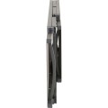 Leżak ogrodowy Lesli Living Lazzaro aluminiowy z regulowanym oparciem 193 × 56 × 31 cm antracyt