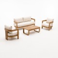 Loungeset Mylo beige – nowoczesny zestaw wypoczynkowy ogrodowy w naturalnym styl