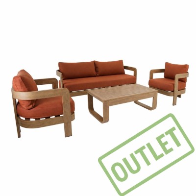 Loungeset Mylo Red – nowoczesny zestaw wypoczynkowy ogrodowy w oryginalnym stylu
