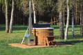 Balia ogrodowa OFURO KOMFORT 2-osobowa z hydromasażem, LED i piecem 28 kW