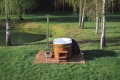 Balia ogrodowa OFURO KOMFORT 2-osobowa z hydromasażem, LED i piecem 28 kW