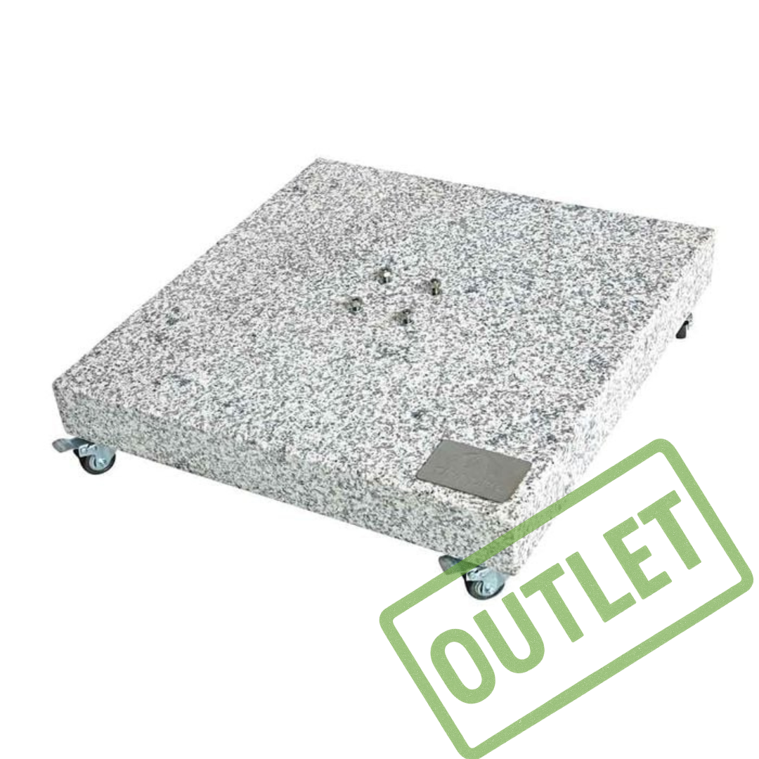 Podstawa granitowa Doppler 140 kg z kółkami pod parasol granit szary