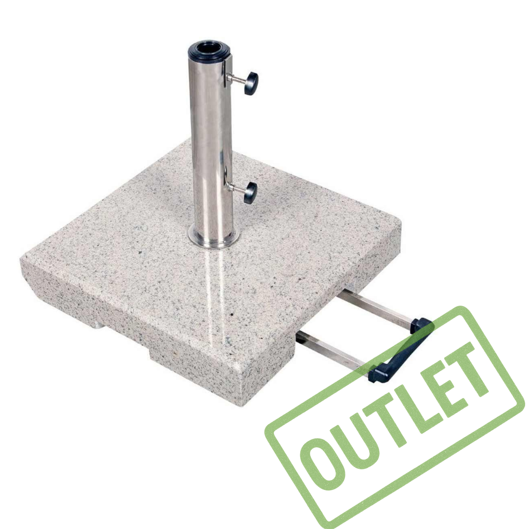 Doppler Active Granitsockel 40 kg mobilna podstawa pod parasol, podest granitowy z uchwytem i rolkami