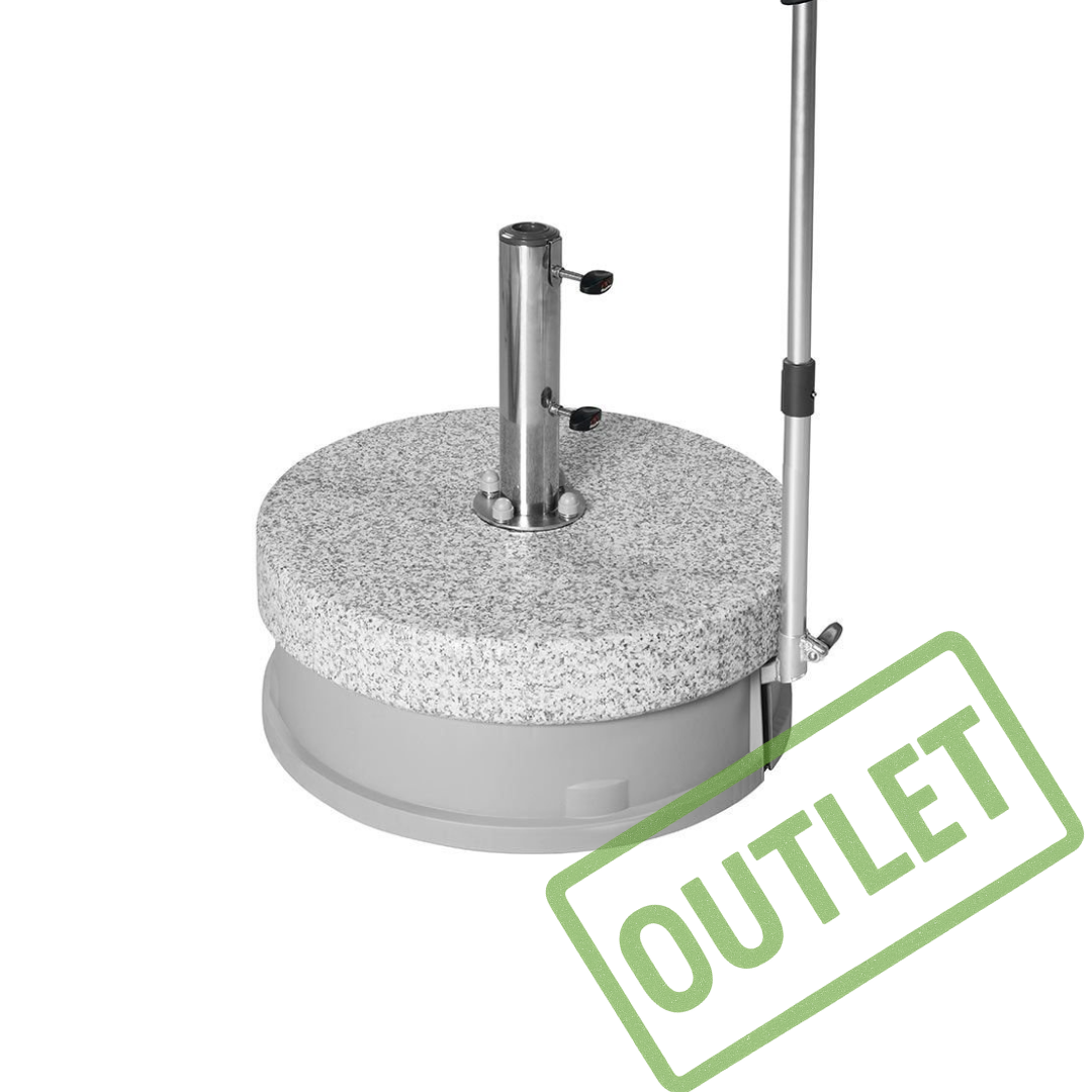 Doppler Rollensockel Easy Move 70 kg (rund) – podstawa parasolowa z Hub‐funktion i trolley